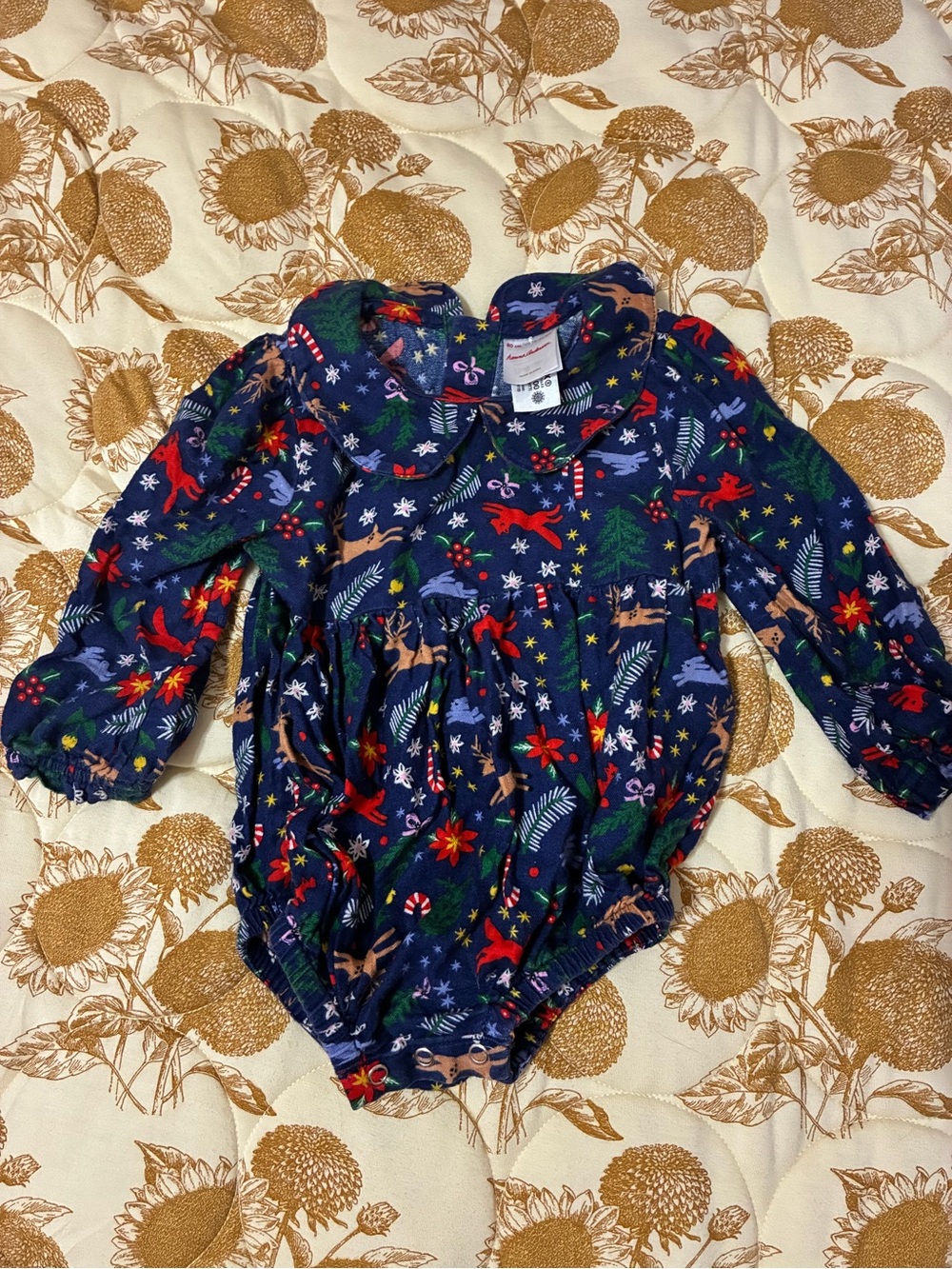 Hanna Andersson Christmas bubble romper